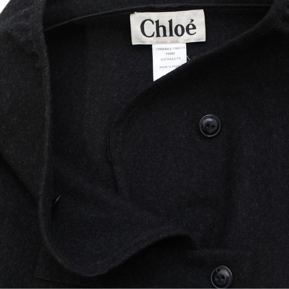 Chloé size 38 large 100% wool coat - Picture 4 of 4